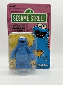 Cookie Monster Sesame Street 1,2,3 Super 7 Reaction Action Figure - Picture 1 of 9