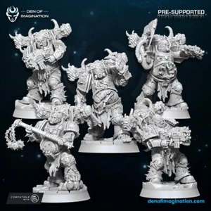 Set of 10 Plague Sons - Chaos | Den of Imagination | Grimdark Compatible - Nerd3 - Picture 1 of 1