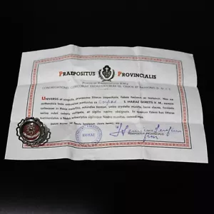 Reliquary 1st Class Holy Relic St Maria Goretti + COA Document - Picture 1 of 7