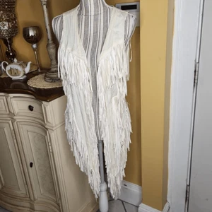 Carapace Creme Fransen Weste Damen Gr. M - Bild 1 von 5