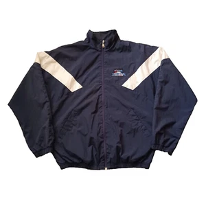 Vtg Russell Athletic Nylon Jacket L Blue GMAC Mobile Alabama Crimson Bowl 80s - Picture 1 of 20