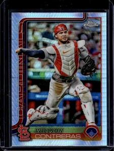 2025 Topps Chrome Willson Contreras Prism Refractor #82 Cardinals - Picture 1 of 2