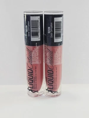 Wet n Wild Megalast Liquid Catsuit Matte Lipstick 922B Coral Corruption. QTY:2 - Image 1 of 3