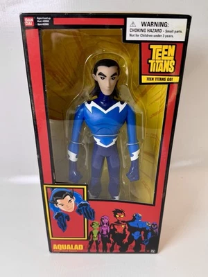 Figura de equipo Bandai Teen Titans Aqualad Titans 2004 Cartoon Network nueva en caja rara Foto 1 de 4