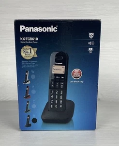 Panasonic KX-TGB610EB Pojedynczy telefon bezprzewodowy | Biuro domowe | Czarny | Nowy - Zdjęcie 1 z 4