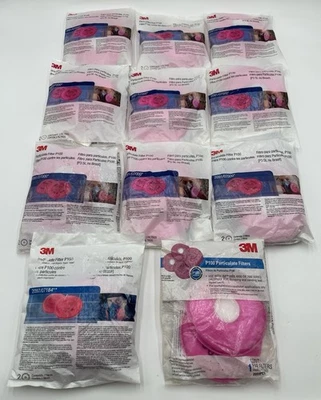 11 Packs 2-Pack 3M 2091/07000 Standard Size Particulate Filter P100 - Image 1 of 3