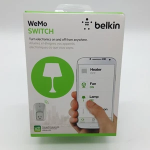 Belkin WeMo Switch WiFi abilitato Smart Home Plug Switch bianco F7C027 scatola aperta - Foto 1 di 3