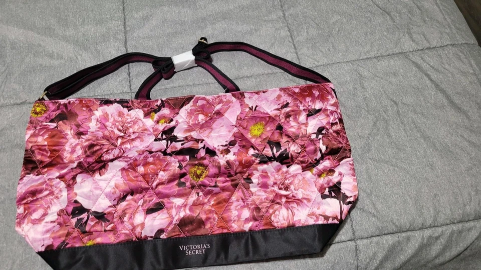 Victoria's Secret Limited Edition Floral Pink Weekender Tote Purse Bag NWT - Image 1 of 1
