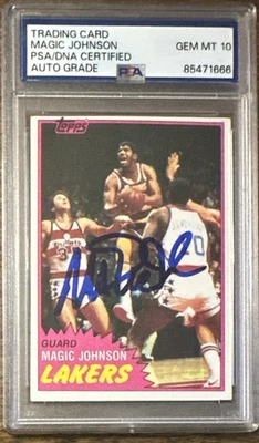Topps Magic Johnson #21 firmado 1981-82 Foto 1 de 2