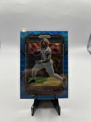 2022 Panini Prizm - Curtis Samuel #295 Blue Wave Prizm 131/199 - Image 1 of 2