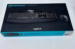 Logitech MK710 Wireless Desktop Set, Keyboard/Mouse, USB, Black - Photo 1/8