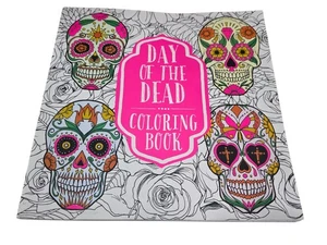 Coloring Book Day of the Dead Mexico Festival 45 Pages Skulls Flowers Celebrate - Imagen 1 de 8