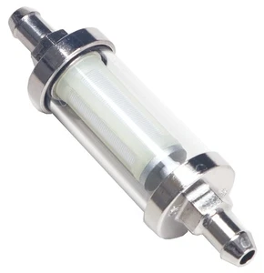 Trans-Dapt for 5/16 in. FUEL FILTER- GLASS and CHROME (not for fuel injection) - Picture 1 of 5