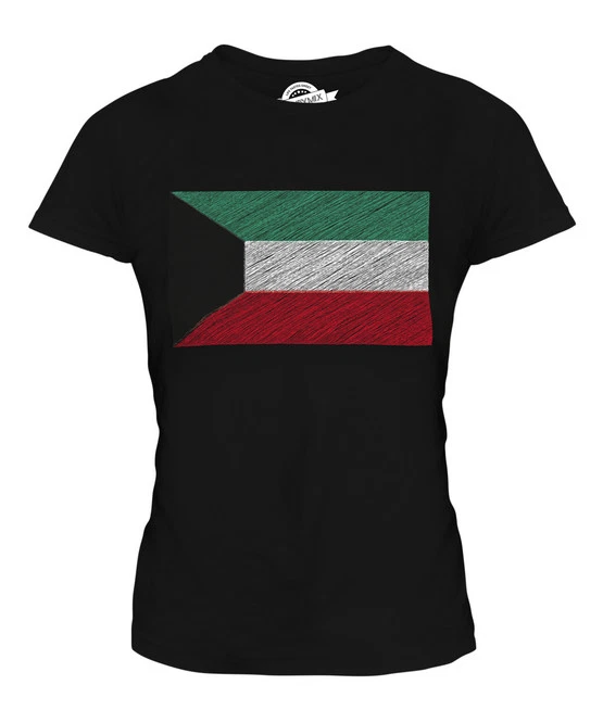 CAMISETA KUWAIT BANDERA GARABATO DAMAS TOP REGALO AL-KUWAYT KUWAITI Foto 1 de 1