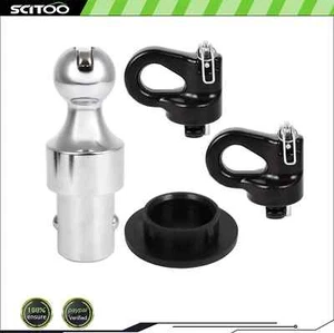 Puck System 2-5/16" Gooseneck Ball & Safety Chain Anchor Kit 30K 60692 For Chevy - Picture 1 of 8