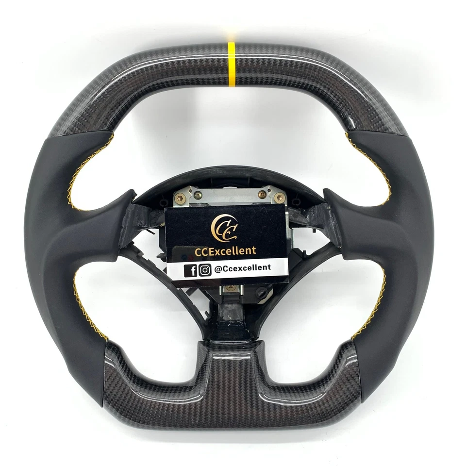 Volante de fibra de carbono real para Honda S2000 S2K Acura RSX 2000-2009 Foto 1 de 4