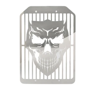 Stil Schädel Kühler GrillCover Guard Schutz für Kawasaki Vulcan Motorrad - Bild 1 von 10