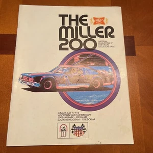 1976 USAC Stock Car Race Program, Milwaukee, Miller High Life 200 - Picture 1 of 16