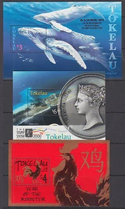 Tokelau Sc 242, 283, 335 MNH. 1997-2005 Souvenir Sheets, 3 different, VF - Picture 1 of 1