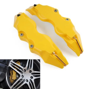 Yellow Universal Large Size 3D Style Car Auto Disc Brake Caliper Covers Set Kit - Picture 1 of 10