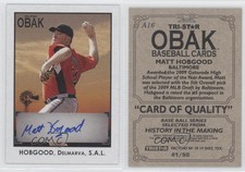 2010 TRISTAR Obak Auto Black /50 Matt Hobgood #A16 Auto