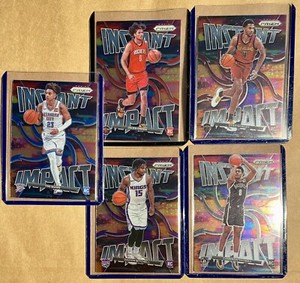2021-22 Panini Prizm Instant Impact Rookie Card Lot (5) Green Mobley Mitchell