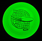 1993 Worlds Biggest Glow  Pdga New Mini Disc Golf Whamo Frisbee   #698