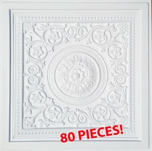 Sistema de Rejilla, Pop In, 24" x 24", 3D, Azulejos de Techo PVC MAJESTY Blanco 80 Piezas - Imagen 1 de 4