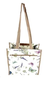Tapestry Lavender Print Women's Designer Tote Shopper Handbag - Picture 1 of 5