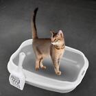 Cat Litter Box Cat Deep Toilet Cat Sandbox Kitty Litter Pan Top Pet Litter Tray