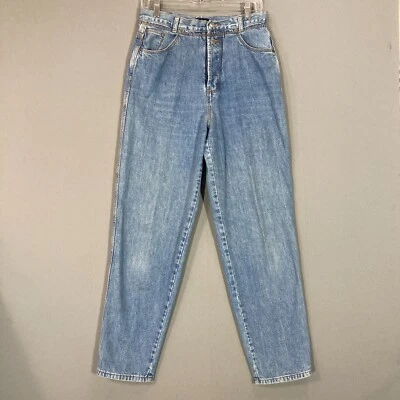 VTG 90s Gap Mom JEANS Button fly Baggy Tapered Size 11/12 Measure 29x30 Blue  - Image 1 of 4
