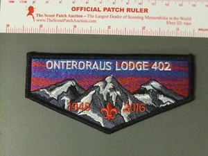 Boy Scout OA 402 Onteroraus Lodge Flap 8143JJ - Picture 1 of 1