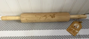 Dolly Parton Butterfly Wood Dough Rolling Pin DG Exculsive - Picture 1 of 2