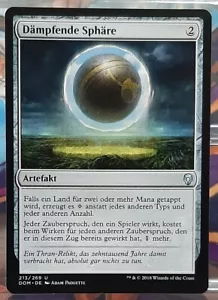 Magic- Dämpfende Sphäre/Damping Sphere - Unc./Artefakt - Dominaria - DE/NM - Bild 1 von 6
