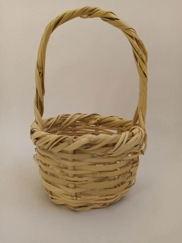 Basket cute HAND MADE BEIGE Nantucket OF WICKER SOUVENIR Cover