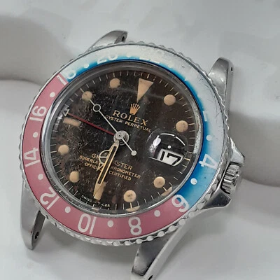 Rarissimo orologio Rolex GMT Master Cornino zucca quadrante dorato 1675 circa 1965 - Immagine 1 di 4