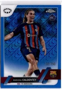 Mariona Caldentey 2022-23 Topps Chrome Women's Blue Mojo Refractor #52 #132/250 - Picture 1 of 2