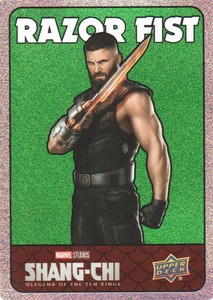 2023 Shang-Chi Legend Ten Rings Spectromatic Sticker Green #SS27 Razor Fist
