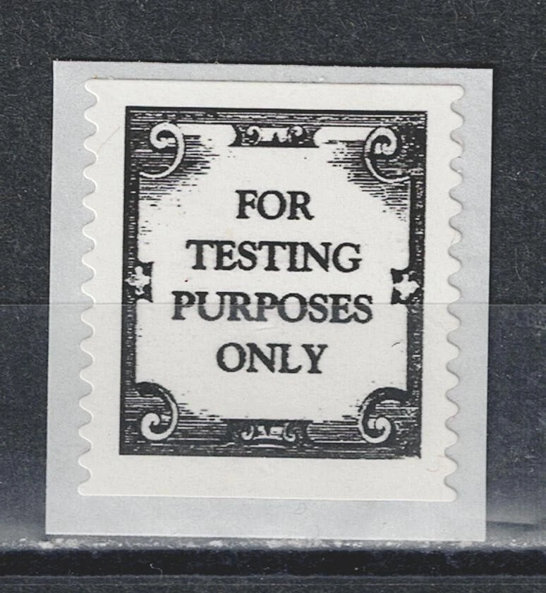 Sello de Estados Unidos para fines de prueba 1990 MNH A-17 Foto 1 de 1