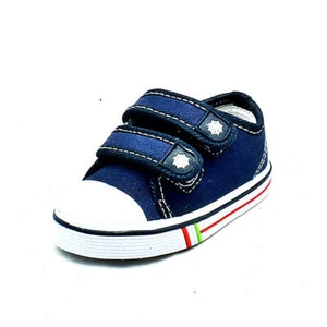 BOYS CHILDRENS KIDS CANVAS PUMPS FLAT SHOES ADJUSTABLE FASTENING SUMMER SHOES - Picture 1 of 6