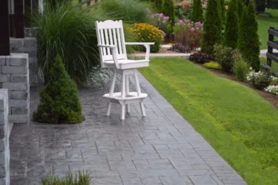 Sillas de comedor giratorias A&L Furniture Co. hechas por Amish Poly Royal - en 13 colores Foto 1 de 2