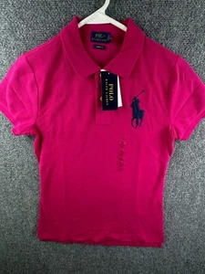 NWT Polo Ralph Lauren Big Pony Pink Skinny Fit Small Cotton Polo Shirt $90 - Picture 1 of 11