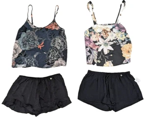 2-Pack Midnight Bakery Women's 4-Pc. Satin Cami Pajamas Set - Size S - LYR145 - Picture 1 of 13