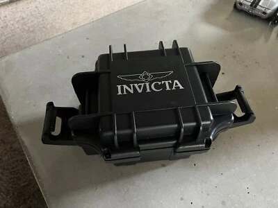 Invicta Black Empty Watch Box Collector Diver Case One Slot Impact Resistant - Image 1 of 4