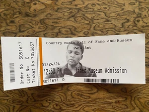 Charley Pride  Ticket Country Music Hall of Fame 2024 - Picture 1 of 2