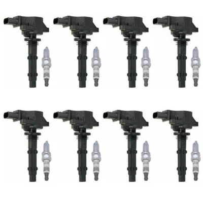 8X Ignition Coils + 8X Spark Plugs for 2009-2015 Mercedes-Benz G550 V8 5.5L W211 - Image 1 of 4