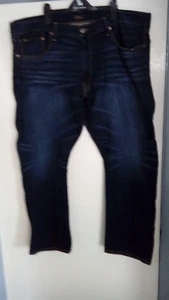 Mens Polo Ralph Lauren Hampton jeans 40 waist leg 30 dark blue straight stretch - Picture 1 of 11