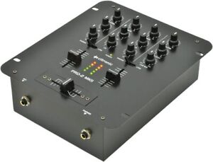 Citronic PRO-2b 2 Channel DJ Mixer with 5 Inputs