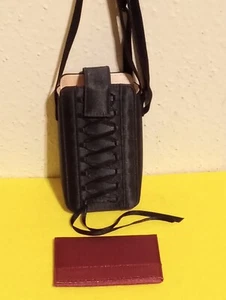 Victoria's Secret Umhängetasche/Handy- & Kartenetui schwarz Satin - Bild 1 von 11