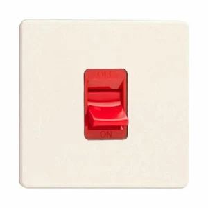 Interruptor de cocina Varilight XDY45SS.PD sin tornillos imprimado 45A DP placa única - Imagen 1 de 1